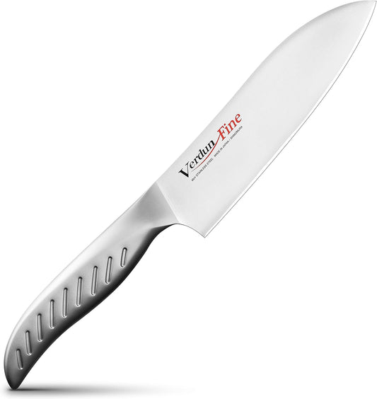 【限定】Shimomura Kougyou Japan-Made Verdun Fine Santoku Knife, 6.3 Inches (160 mm), Molybdenum Vanadium Steel, Dishwasher Safe, Made in Tsubame-Sanjo, Niigata, Japan