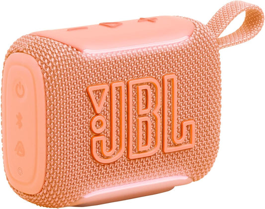JBL GO5 Bluetooth Speaker, USB C Charging, IP68 Dustproof, Waterproof, Lossless Playback, Ambient Edge Light, AirTouch, Stereo Pairing, Compact, App Compatible, Auracast Compatible, Passive Radiator