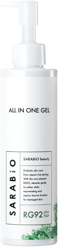 Sarabio All-in-One Gel (Moisturizing Gel) (Additive-Free Hot Spa-derived Ingredients, 6 in 1) [Lotion, Milky Lotion, Serum, Cream Pack, Makeup Base] 6.3 oz (180 g)