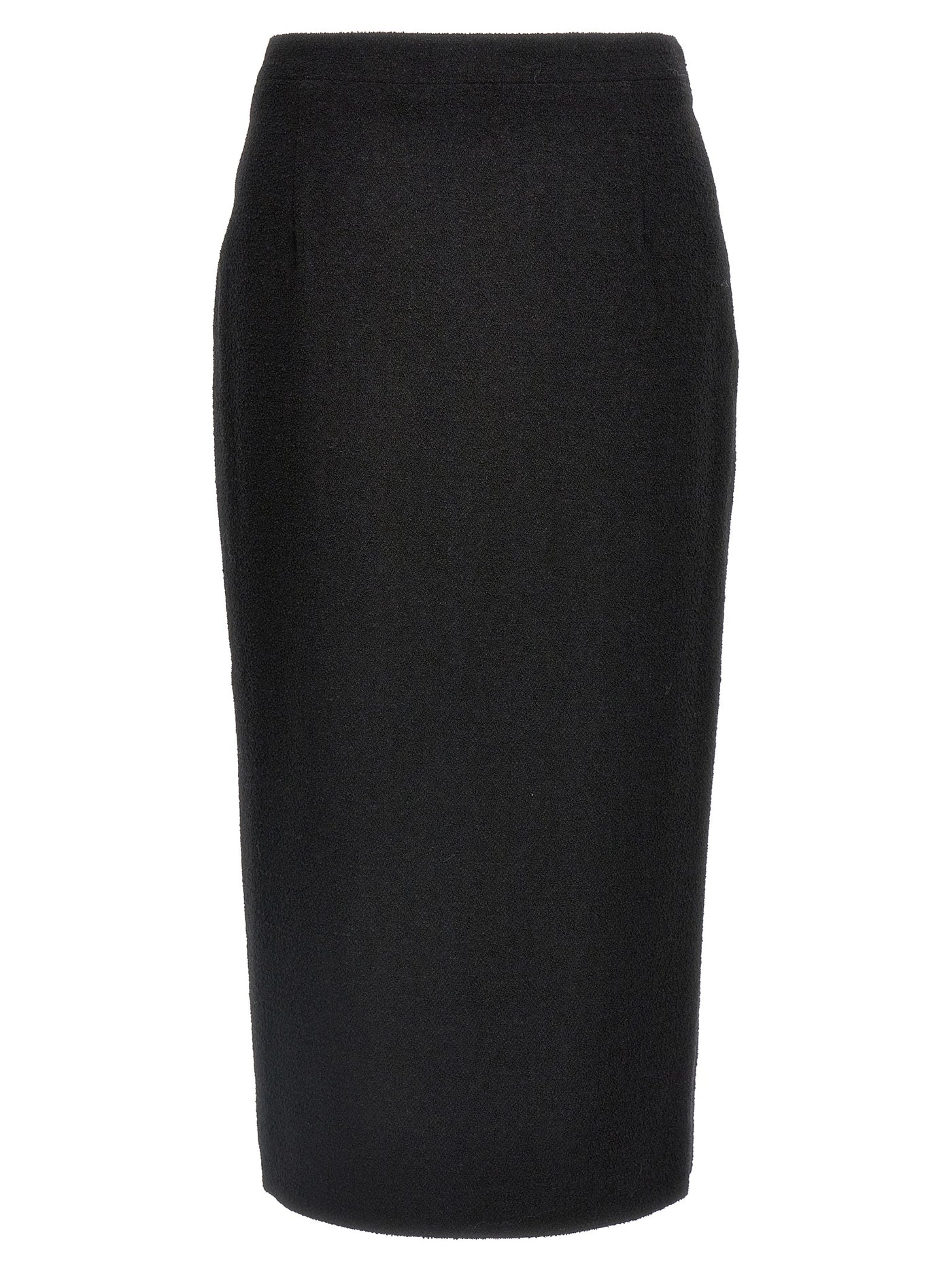 Alessandra Rich Midi TweedBoucléSkirt - Image 1
