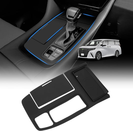 Toyota Alphard 40 Series Shift Panel Cover, Rubber Mat, 40 Alphard, Console Panel Cover, Rubber Mat, Accessories, Exclusive Goods, Interior Parts, Scratch Resistant, Stain Resistant