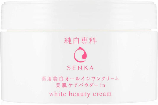 Medicated Pure White Senka Makeup Pure White Cream All-in-One 3.5 oz (100 g) (Quasi Drug)