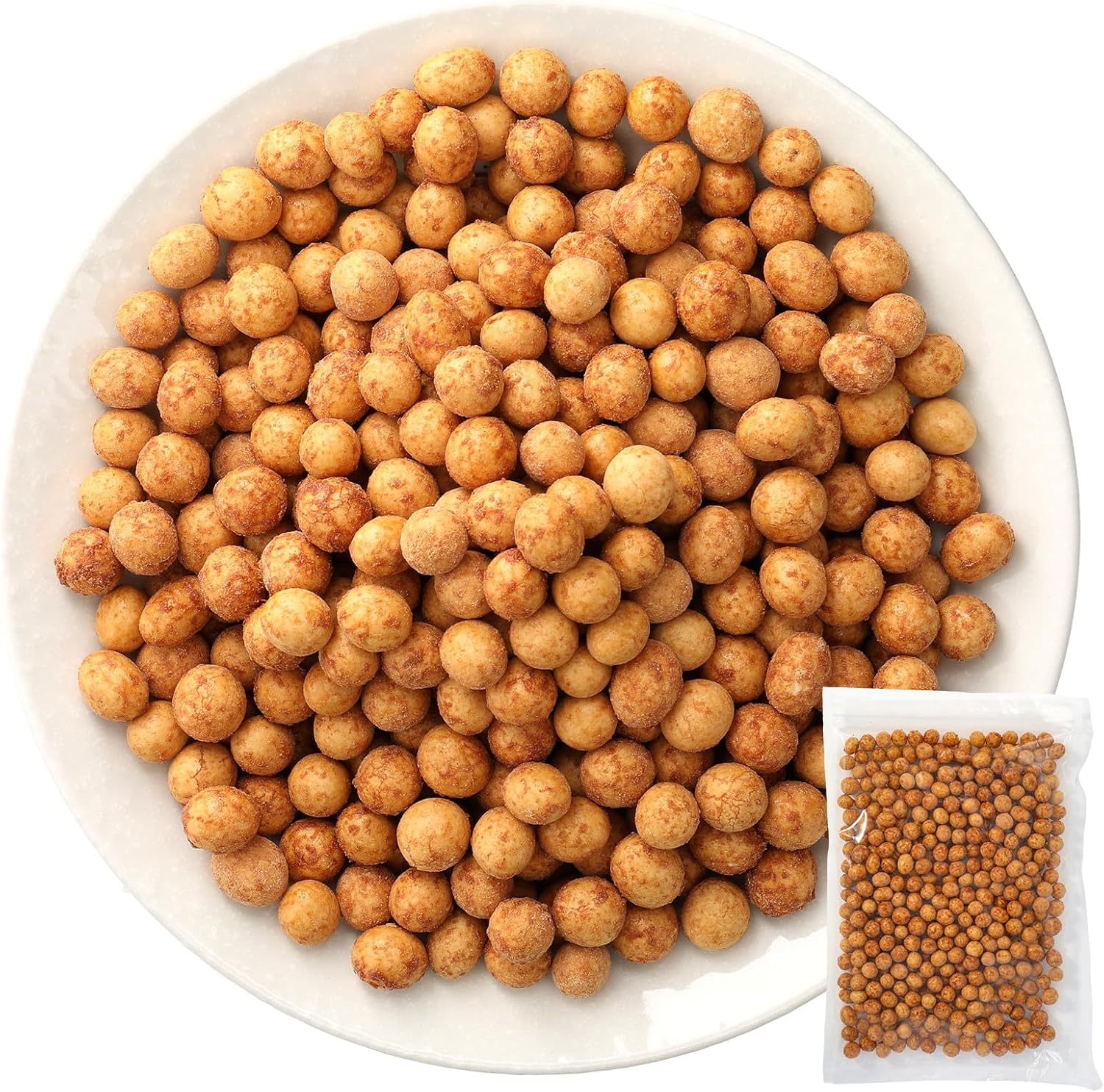 Tomaranice Garlic & Crispy Texture, Garlic Soy Sauce Flavor, 17.6 oz (500 g) (Snacks Beans) Peanut Snack, Sake Server, Large Capacity 17.6 oz (500 g)