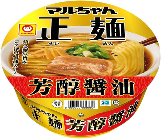 Maru-chan Masamen Cup, Aromatic Soy Sauce, 4.2 oz (120 g) / Cup Noodles, Instant Ramen (Resilient Texture Like Raw Noodles x Strong Taste, Soy Sauce Soup), Box Buy, Ramen, Toyo Suisan