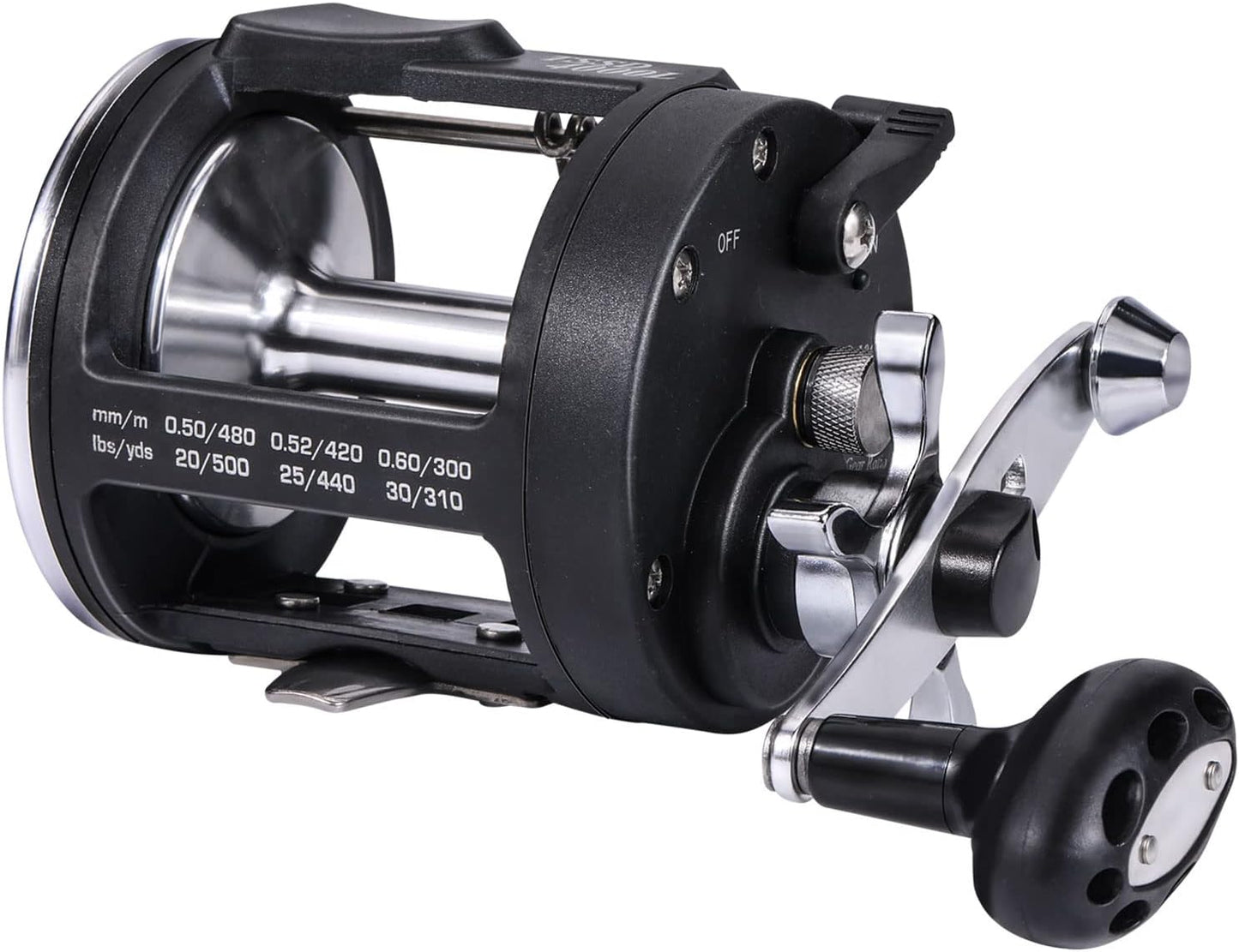 Sougayilang Trolling Reel Level Wind Fishing Reel Salmon-3000 Right Hand Conventional Reel