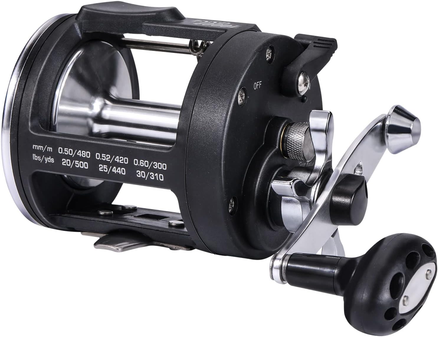 Sougayilang Trolling Reel Level Wind Fishing Reel Salmon-3000 Right Hand Conventional Reel