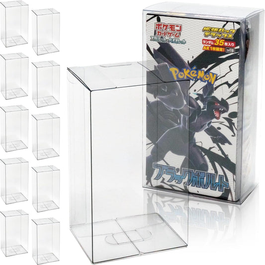 EYESRAIL Boxx Guardian Pokemon Card Box Loader UV Protection Domestic Manufacturing Collection Transparent Storage Case (Expansion Pack Deluxe BOX, [10 Pieces] Hard)
