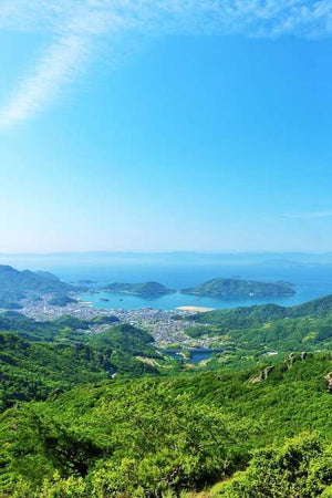[Japanese Landscape Postcard] Kagawa Prefecture Shotoshima Green Valley and Blue Sea Postcard Souvenir Postcard Photography / YOSHIO IWASAWA