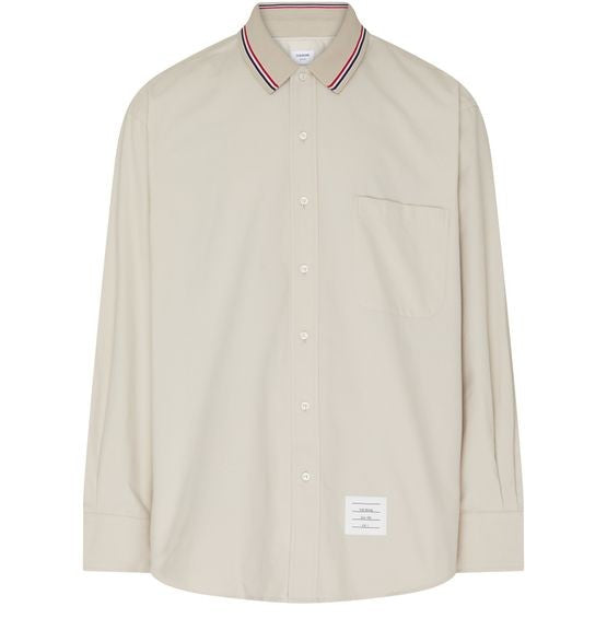 THOM BROWNE Long sleved oversized shirt - Image 1