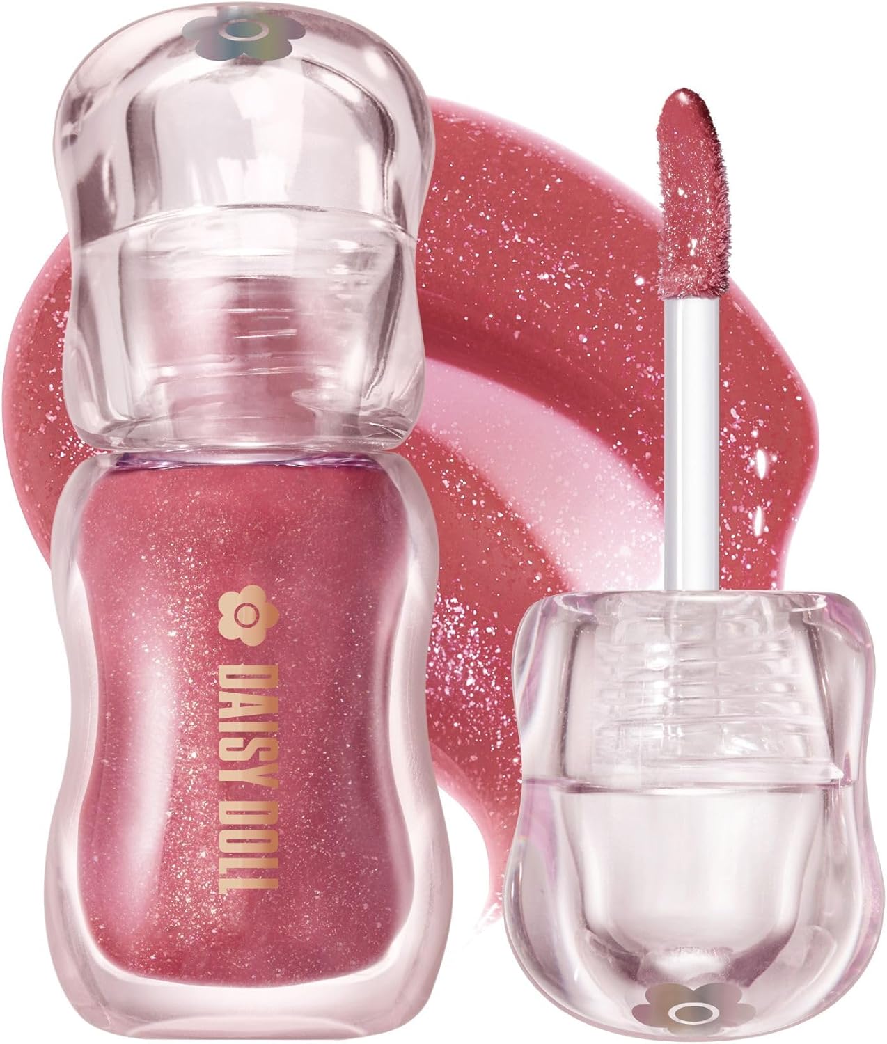 DAISY DOLL by MARY QUANT Jewelry, Syrup Gloss (04: Ruby Berry) Lip, Glossy, Glitter, Glossy Texture, Moisturizing Lip