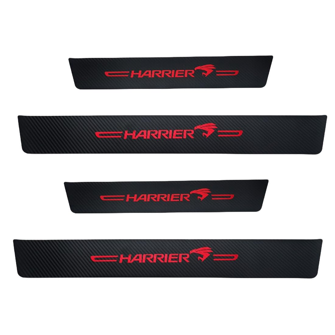 [2024 Innovation Design] Toyota Harrier Scuff Plate 80 Series 60 Series Dedicated Side Step Guard Double-Sided Tape Side Step Garnish, Gold Foil Hot Stamping Mark, Protective Stickers, Interior