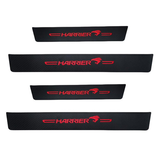 [2024 Innovation Design] Toyota Harrier Scuff Plate 80 Series 60 Series Dedicated Side Step Guard Double-Sided Tape Side Step Garnish, Gold Foil Hot Stamping Mark, Protective Stickers, Interior