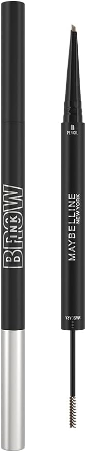 Maybelline Brow Ink Color Tint Duo 2-in-1 Eyebrow Mascara + Pencil, 01 Cool Ash Brown