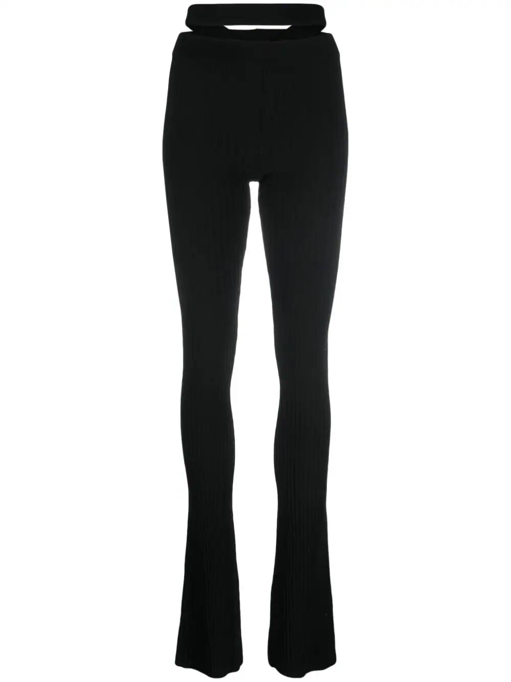 Andreādamo Andreadamoリブ付きニットフレアパンツ - Image 1