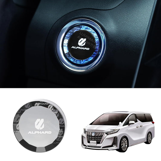 LUMIMAN Toyota Alphard 40 Series Car Push Start Switch Crystal Engine Start Cover Start Button Cover Interior Parts Dress Up Crystal Style Exclusive Design TMIMB-3 Genuine Replacement Japanese