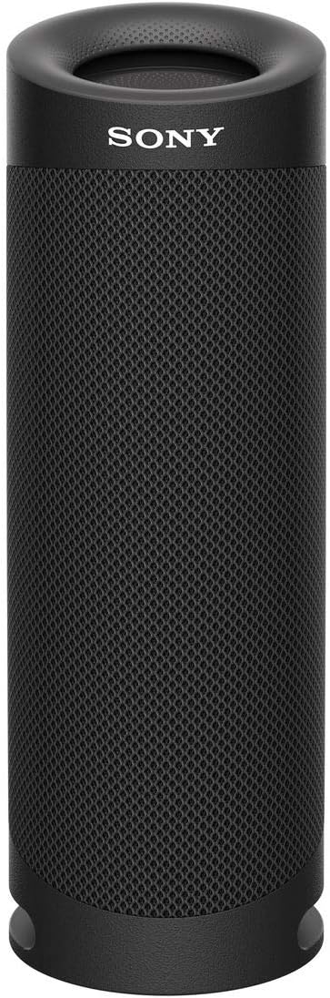 Sony SRS-XB23 B Wireless Portable Speaker, Waterproof, Dustproof, Rustproof, Bluetooth, PC Speakers, Connect 2 for Stereo, Heavy Bass Model, w/Mic, Up to 12 Hours Continuous Playback, 2020 Model, Black