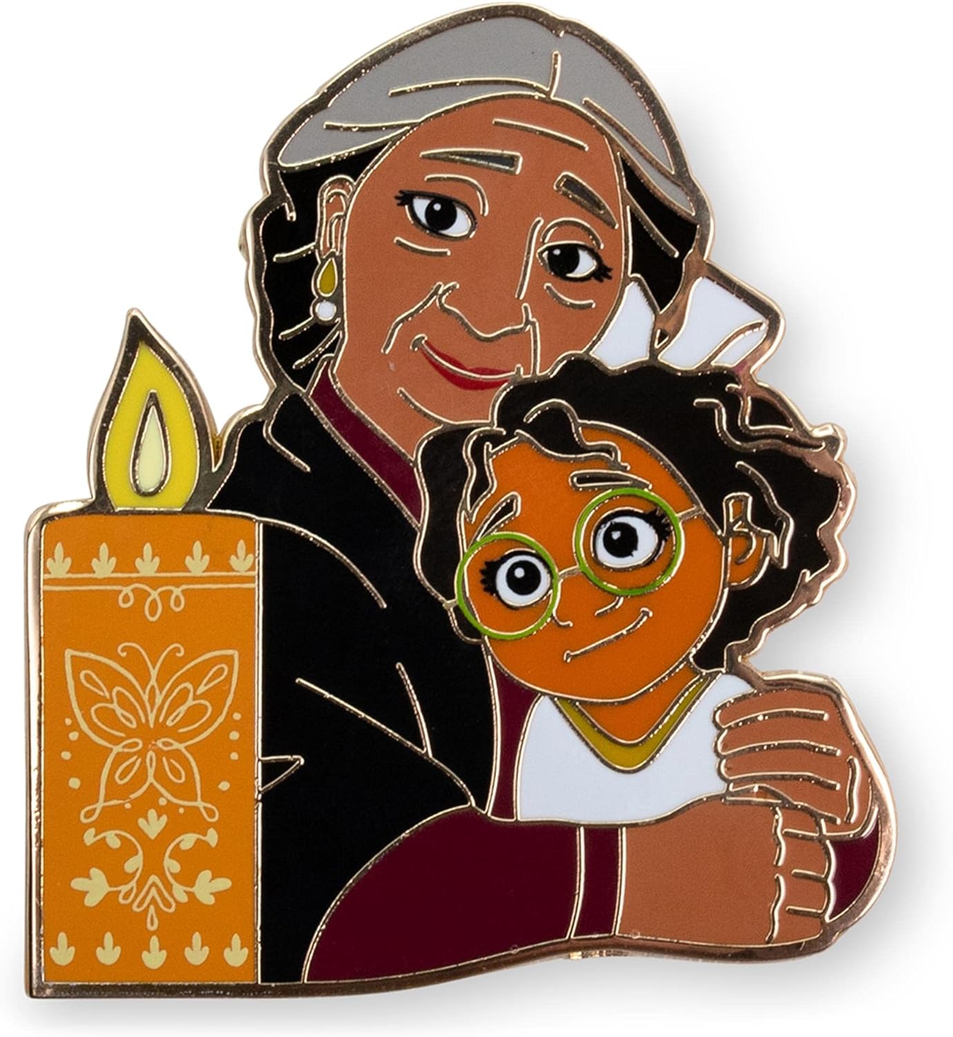 Disney Encanto Abuela y Mirabel - Pin esmaltado exclusivo de edición limitada | Broche de metal accesorios para mochila, ropa, sombreros | Bonitos regalos y coleccionables