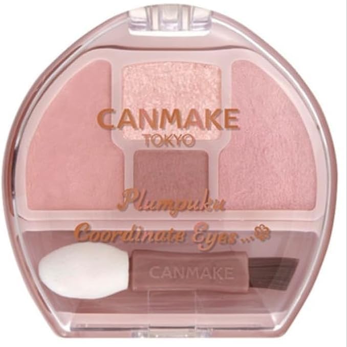 Canmake Plan Puku Corde Eyes 02 Sakura Plan Puku 0.05 oz (1.3 g) Eye Shadow Teardrop Bag