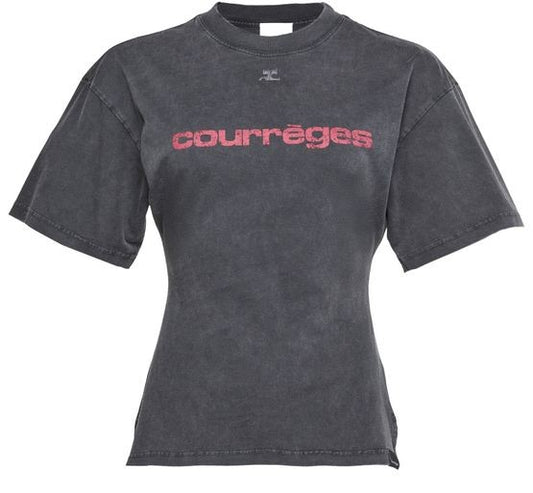 COURREGES ベルト付き プリント入り ストーンTシャツ - Image 1