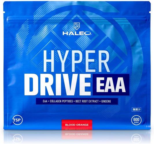 HALEO Hyper Drive EAA Performance Enhancement Collagen Beets Astragin No Artificial Sweeteners Blood Orange Flavor 600g