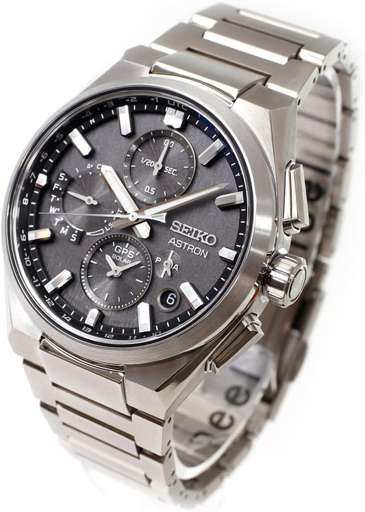 Seiko ASTRON NEXTER SBXC163 GPS Solar Watch, GPS Satellite Radio Watch, Core Shop Exclusive Distribution Limited Wristwatch, Men's ASTRON NEXTER Titanium, Bracelet Type