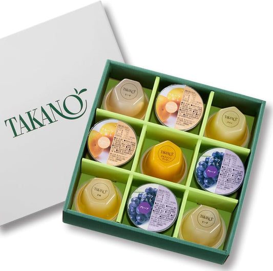 Shinjuku Takano Fruit Jelly, 9 Pieces