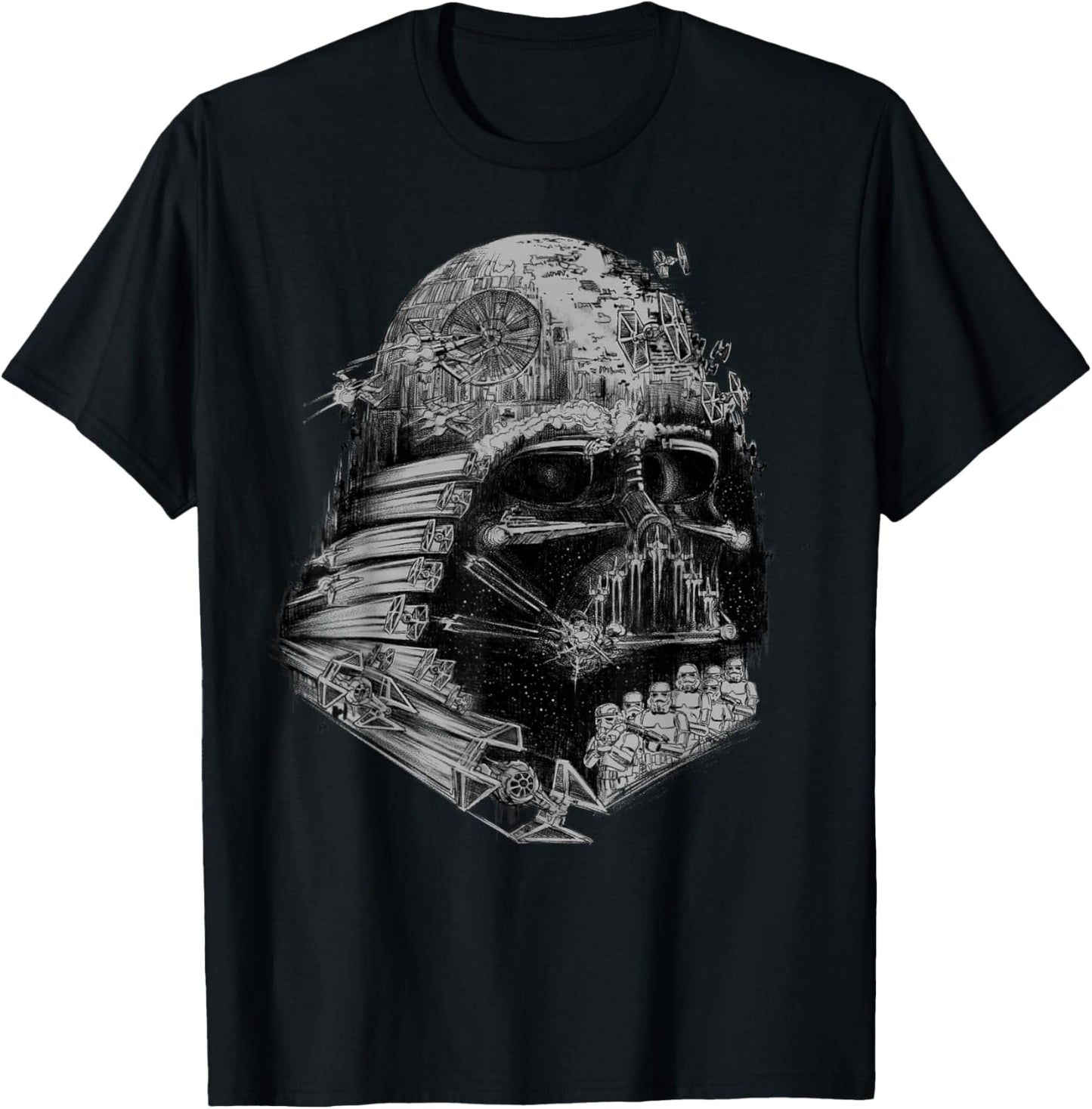 Star Wars, camiseta gráfica de Darth Vader "Build The Empire" para hombre