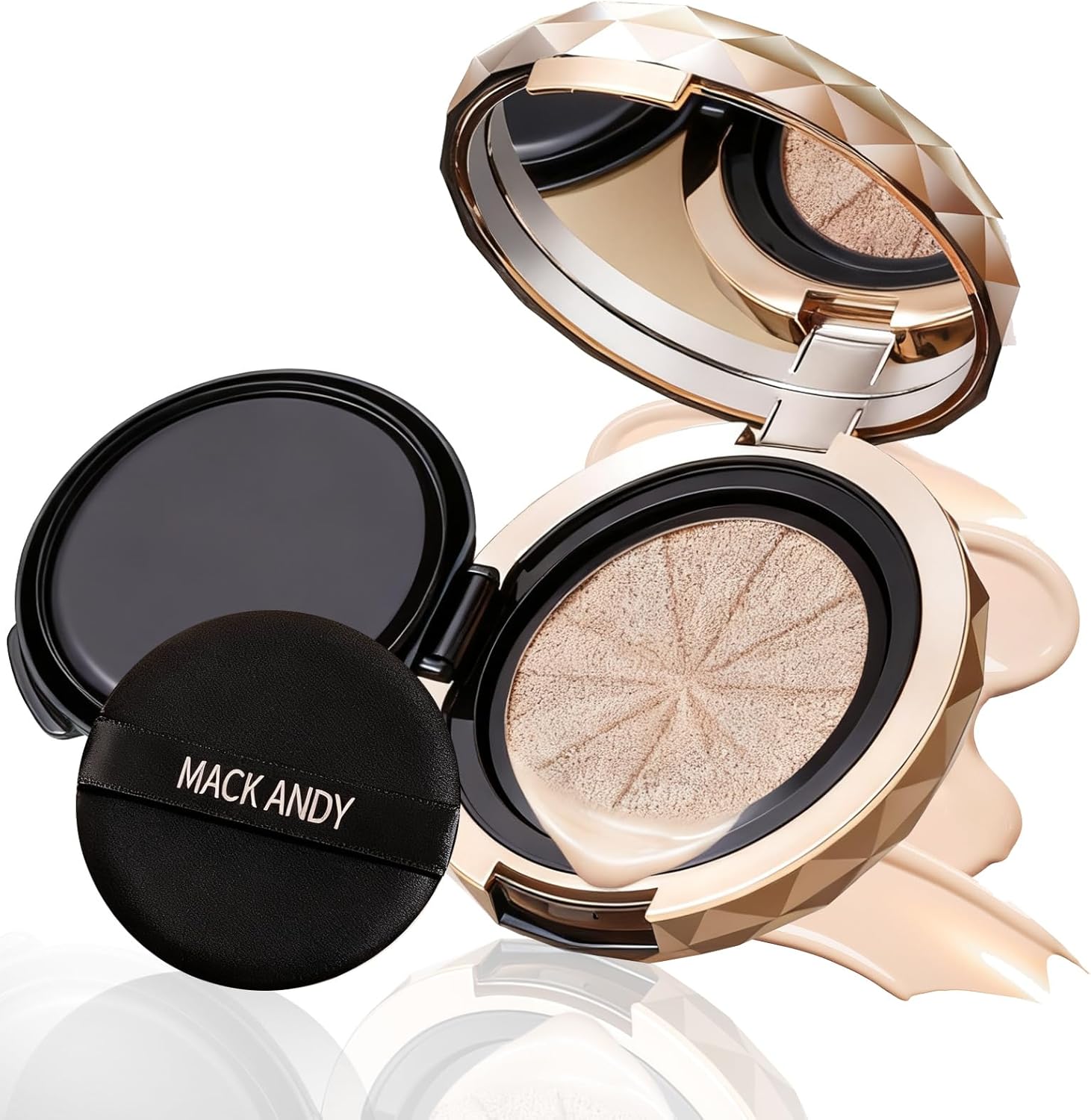 #01 Essence in Cushion, Glossy, Cream Skin, Pore Cover, High Moisture Retention, Long Lasting Wear, Prevents Dullness, Prevents Stickiness, Skin Care Foundation