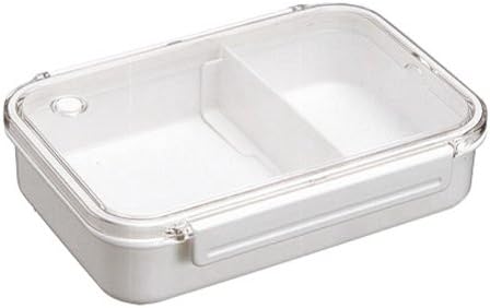 Asvel OA-830 Bibe Lunch Box, 1 Tier, Divider, White, 28.7 fl oz (810 ml)
