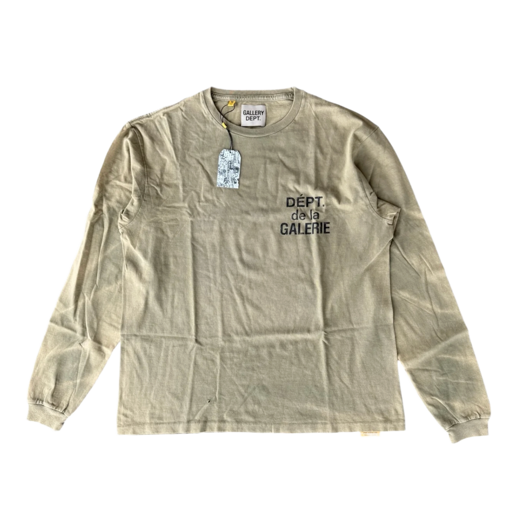 GALLERY DEPT 'OLIVE FRENCH LOGO' LONG SLEEVE