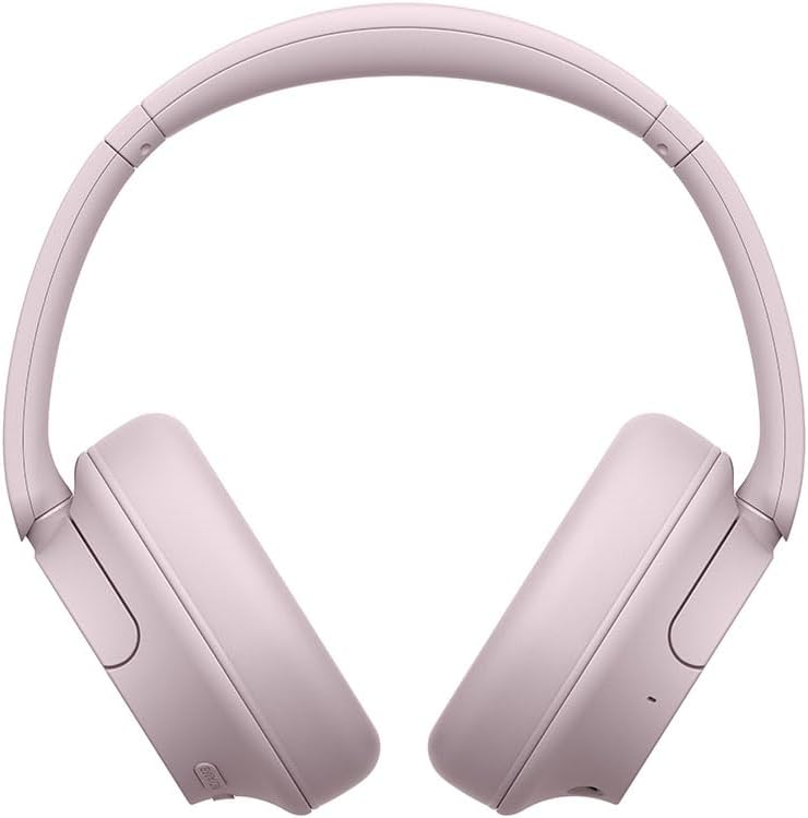 Sony WH-CH720N Wireless Noise Cancelling Headphones, Pink, Noise Cancelling, Bluetooth, Lightweight Design, Approx. 6.7 oz (192 g), Built-in High Performance Microphone, External Sound Capture, 360