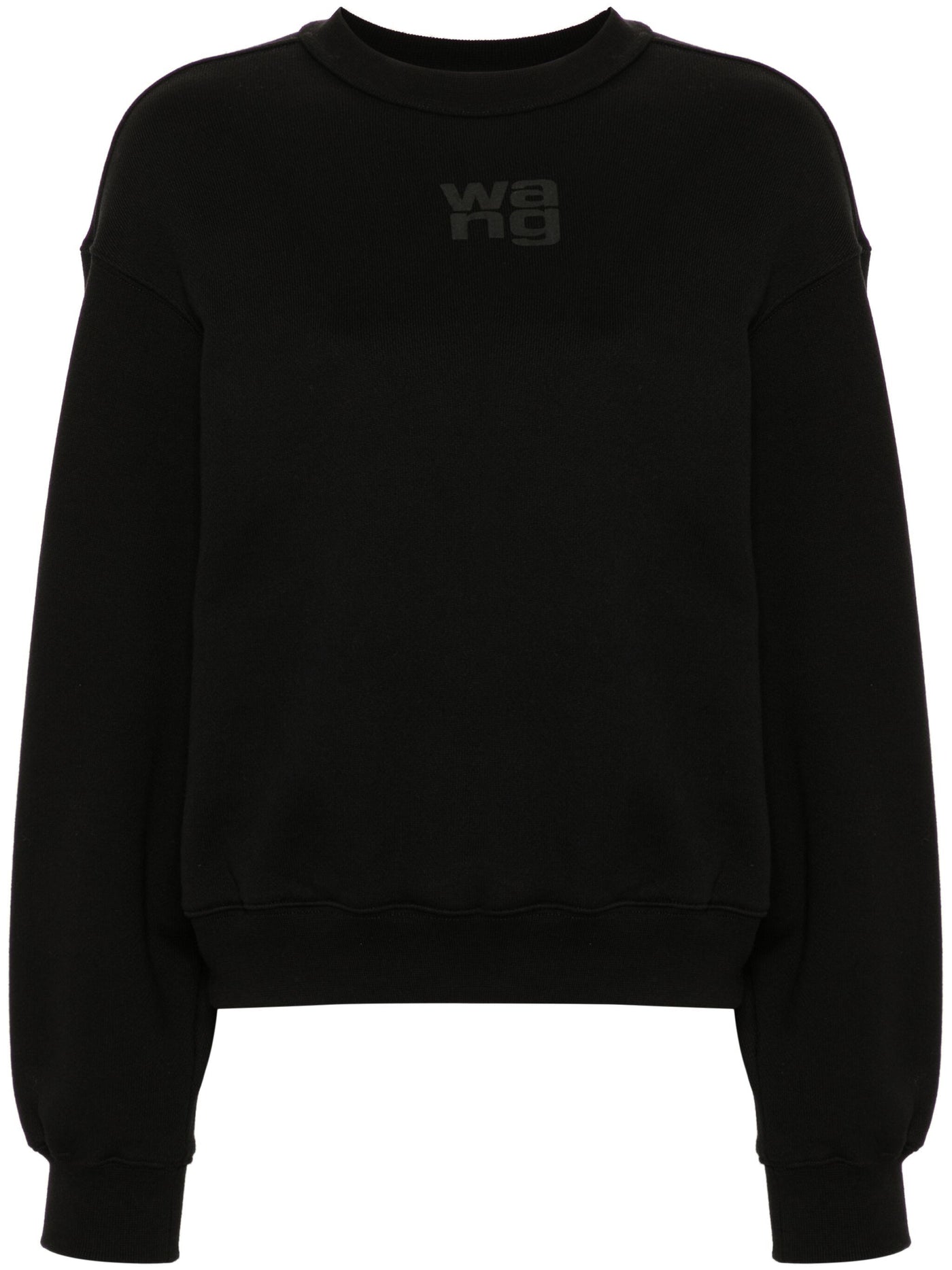 Alexander Wang アレクサンダーワンエッセンシャルテリークルースウェットシャツw/パフペイントロゴ - Image 1