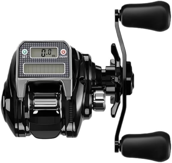 電動リール ベイトキャスティングリール、ベイトキャスティングリール 電動リール 最大ドラグ海釣りに使いやすい、 10 スピード強力磁気ブレーキ ラフト釣り、ィッシングリール 湖 川用 海釣り 淡水釣り スーパードラグ力 野生釣りや海釣りに最適 長距離キャスティング最適 [並行輸入品]