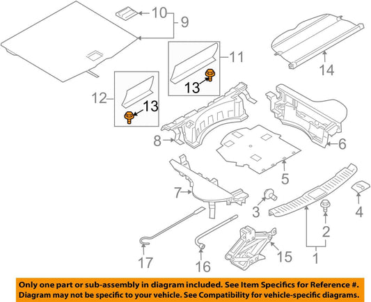 NISSAN Genuine Parts Clip GT-R Skyline Crossover Model Number 01553-V5094