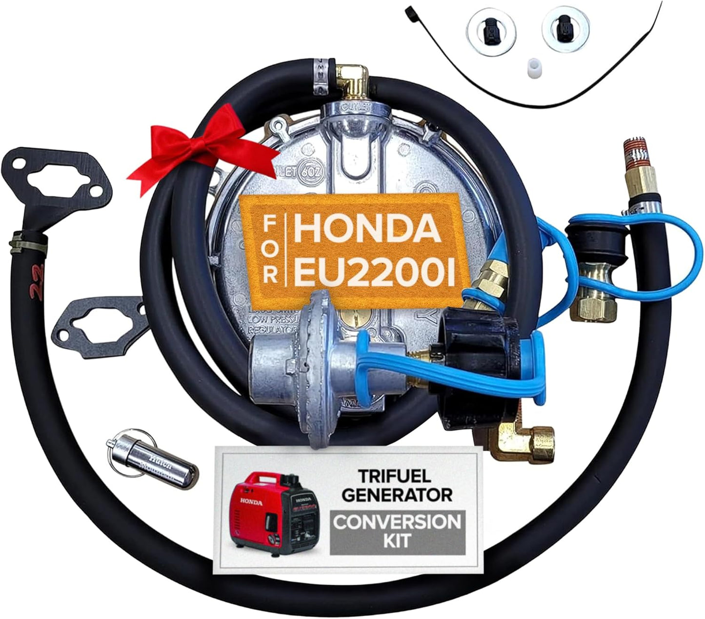 Hutch Mountain New Honda EU2200i Propane, Natural Gas & Gasoline Generator TriFuel Kit