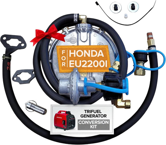Hutch Mountain New Honda EU2200i Propane, Natural Gas & Gasoline Generator TriFuel Kit