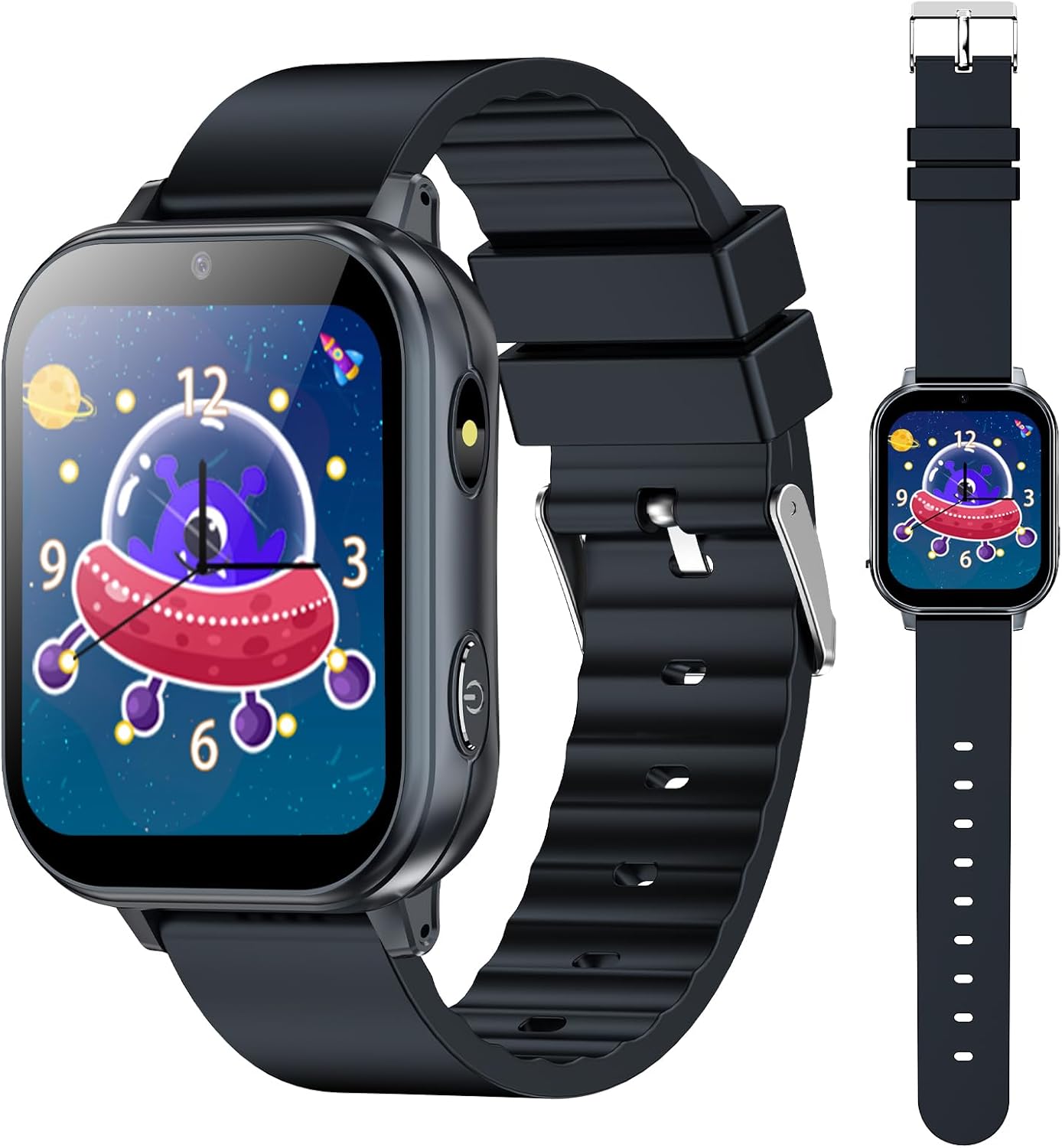 PTHTECHUS® Smart Watch Toys for Kids Gift for 4-14 Years Old Boys and Girls, Kids Watch, Metal Case, 22 Games Included, Selfie Camera, Music Player, Pedometer, Alarm Clock, Torch, Calendar,