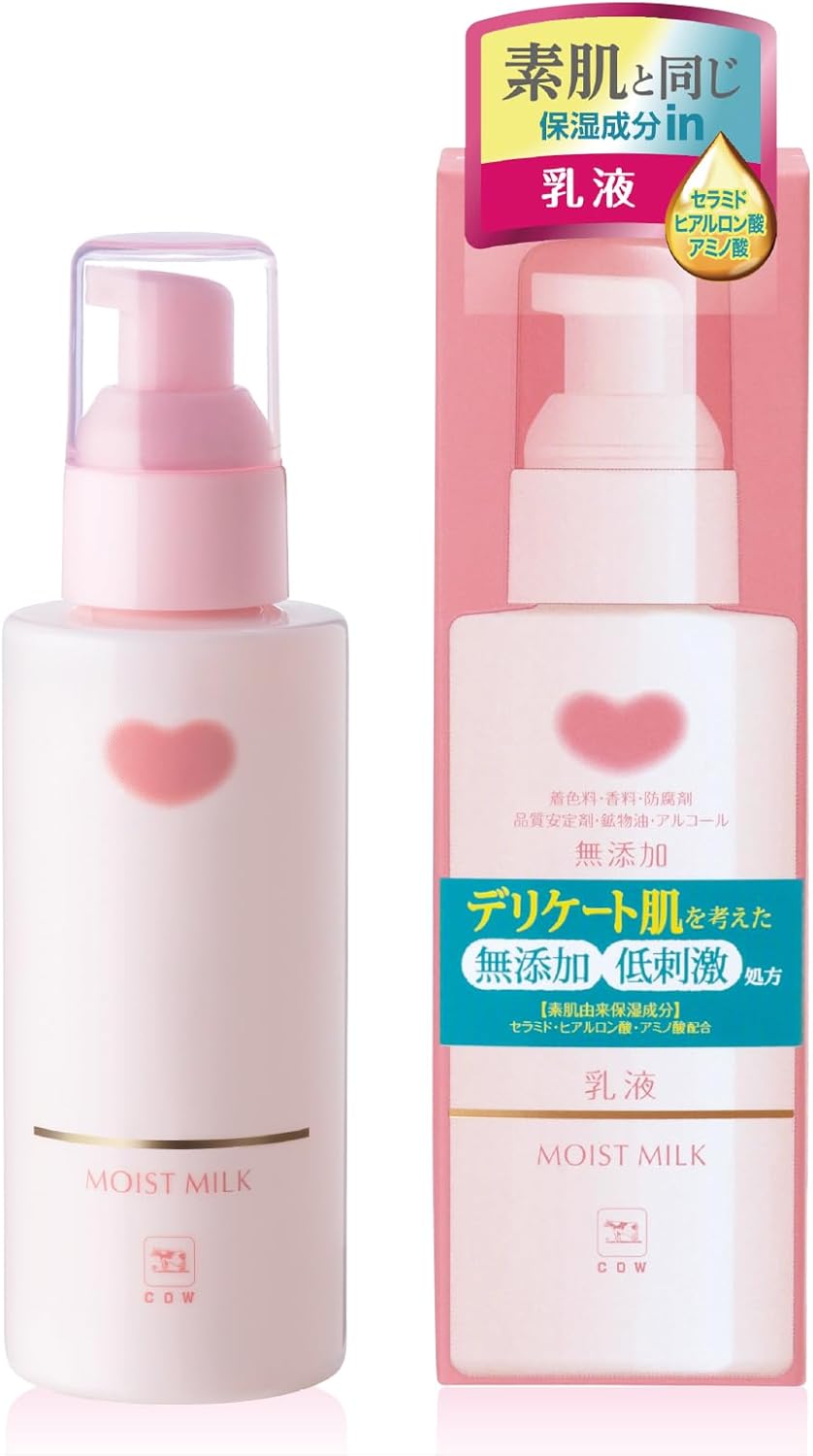 Cow Brand Additive-Free Moisturizing Milky Lotion, 5.3 fl oz (150 ml) (Coloring, Fragrance, Preservatives, Quality Stabilizers, Alcohol Free