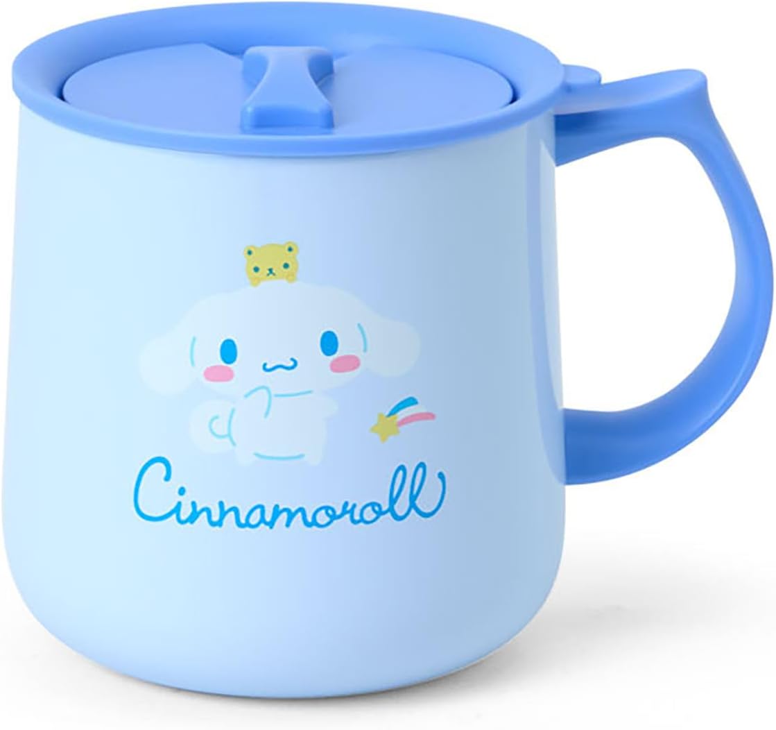 Sanrio 297011 Stainless Steel Mug with Lid, Cinnamo Roll, Body: Stainless Steel Copper (Acrylic Resin Coating), Lid (Drinking Mouth) Handle: Polypropylene, Gasket/Bottom Surface: Silicone Rubber, Heat