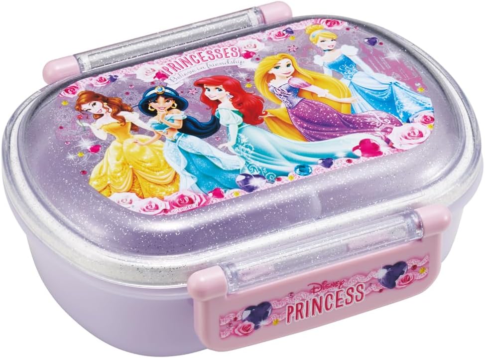 Skater (Skater) Children's Lunch Box, 1-Tier, 12.2 fl oz (360 ml), with Middle Compartment (Side Dish Container), Fluffy Serving Domed Type, Kids Lunch, Antibacterial Treatment, Made in Japan, Disney