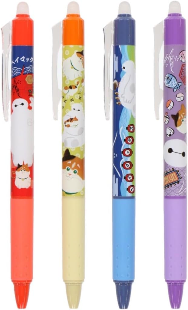 Baymax Ballpoint Pen, FriXion Pen, Set of 4, Tokyo Disney Resort Limited Edition, Disneyland
