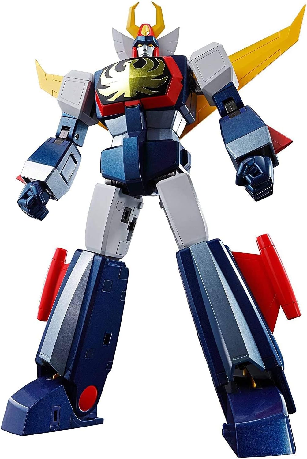 TAMASHII NATIONS Soul of Chogokin GX-66R Invincible Robo Trider G7 Action Figure, Approx. 9.4 inches (240 mm); ABS, PVC & Die Cast; Pre-painted