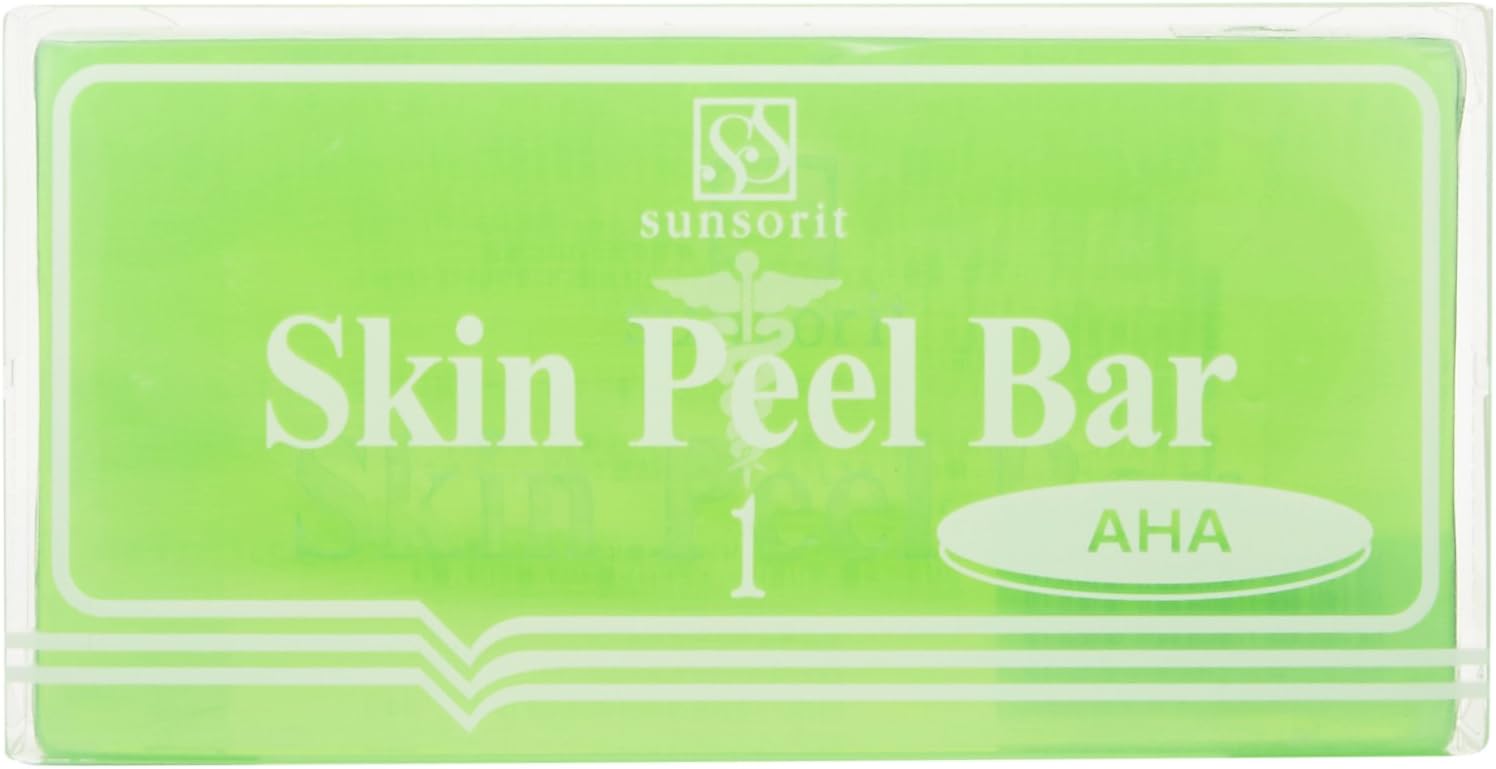 サンソリット スキンピールバー AHA [普通肌～オイリー肌] 《洗顔石鹸[洗顔せっけん]でピーリング効果》 1個 (x 1)