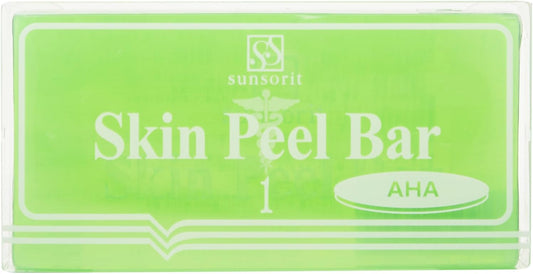 サンソリット スキンピールバー AHA [普通肌～オイリー肌] 《洗顔石鹸[洗顔せっけん]でピーリング効果》 1個 (x 1)