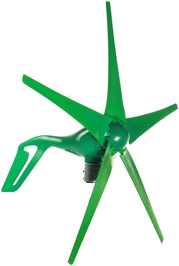 風力タービン、5枚羽根風力タービンジェネレーター 水平風力発電機 チャージコントローラー付き 風車 エネルギー タービン、24V (12V)