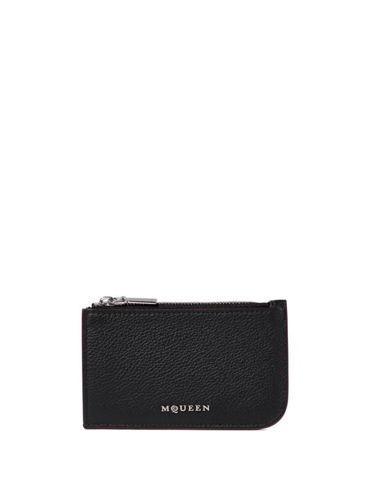 Alexander McQueen アレクサンダーMCクイーンスリングレザーカードケース - Image 1