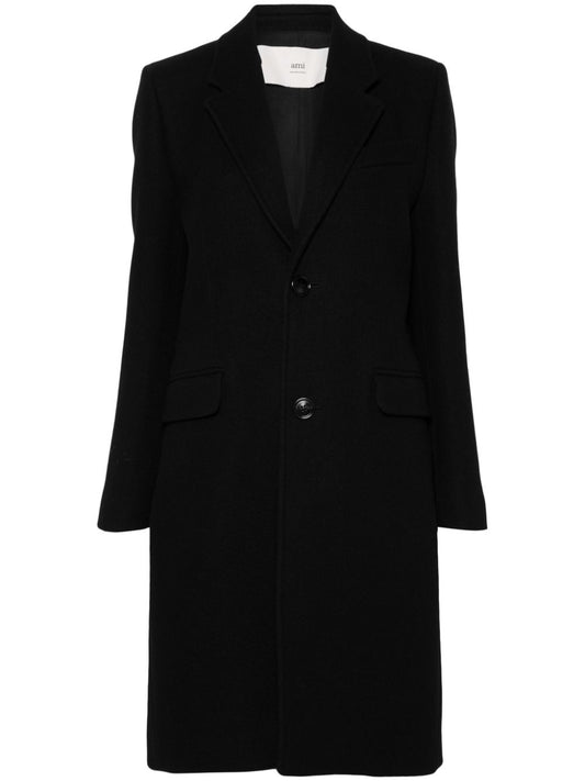 Ami Paris アミパリウールシングル胸のコート - Image 1