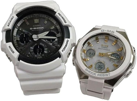 CASIO G-SHOCK G-SHOCK BABY-G Baby G Radio Solar, Genuine Pair Case, Set of 2, Analog Digi GAW-100B-7AJF MSG-W100-7A2JF Watch