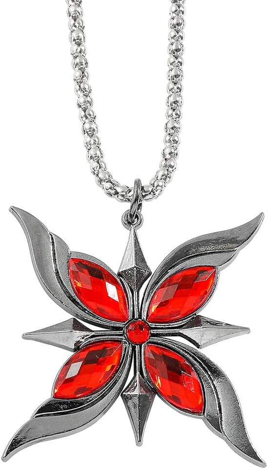 Akixen Haragin Amateur Arlecchino Necklace, Cosplay, Anime, Tools, Lightweight, Accessory, Fashion Accessory, Halloween, Christmas Gift