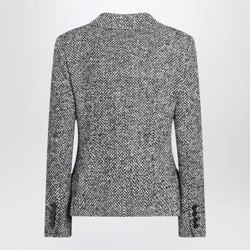 Dolce  Gabbana ドルチェ＆ガッバーナシングル胸肉スペックルールブレンドジャケット - Image 1